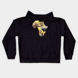 Africa's Big Five Animals | African Wildlife Kids Hoodie